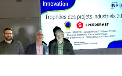 Trophée 2022 Grenoble INP-ESISAR avec le projet industriel SPEEDERNET !